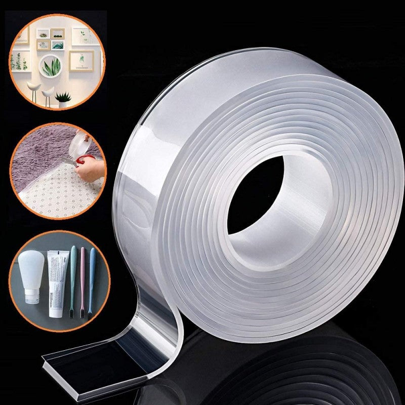 Double Sided Nano Tape Transparent Magic Gel Tape 3Mtr